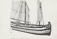 205 Cesenatico - trabacolo da pesca barchet - modello ottocentesco Museo Etnografico di Forli'